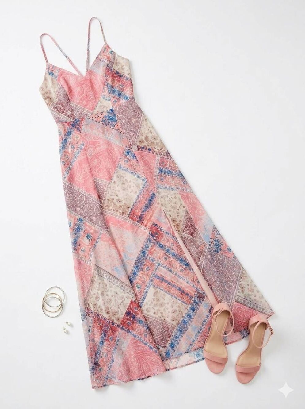 ☔️🔸️NWT Show Me Your Mumu Nicole Multi Print Patchwork Dress XSmall